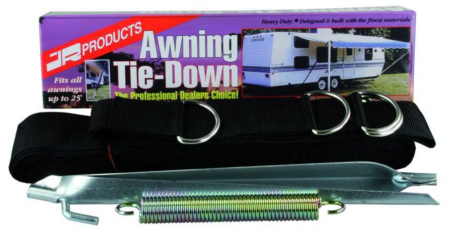 JR-Produkte, 09253 JR Products Awning Tie Down zum Schutz der Markise vor Wind