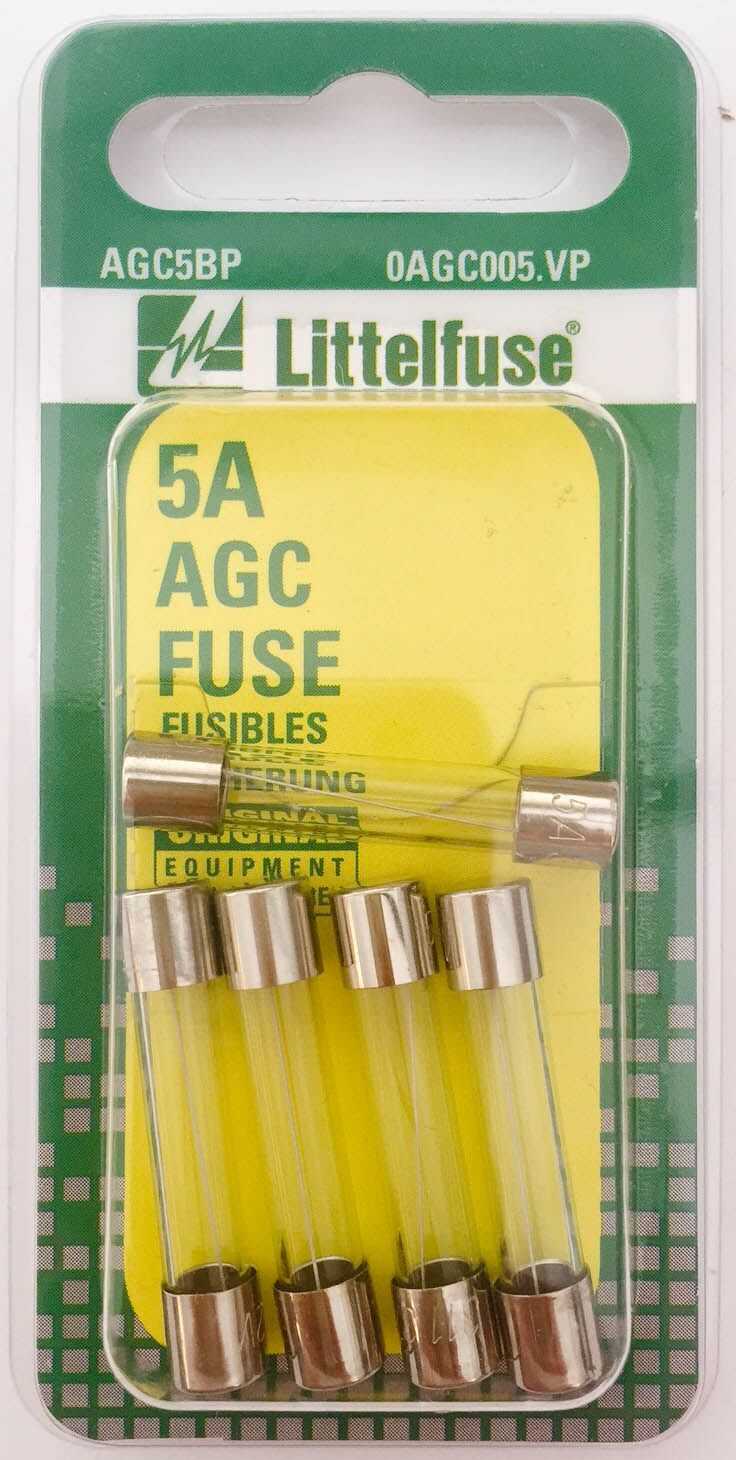 Littelfuse Inc., 0AGC005.VP Littelfuse Inc. Schmelzsicherung Glasrohr