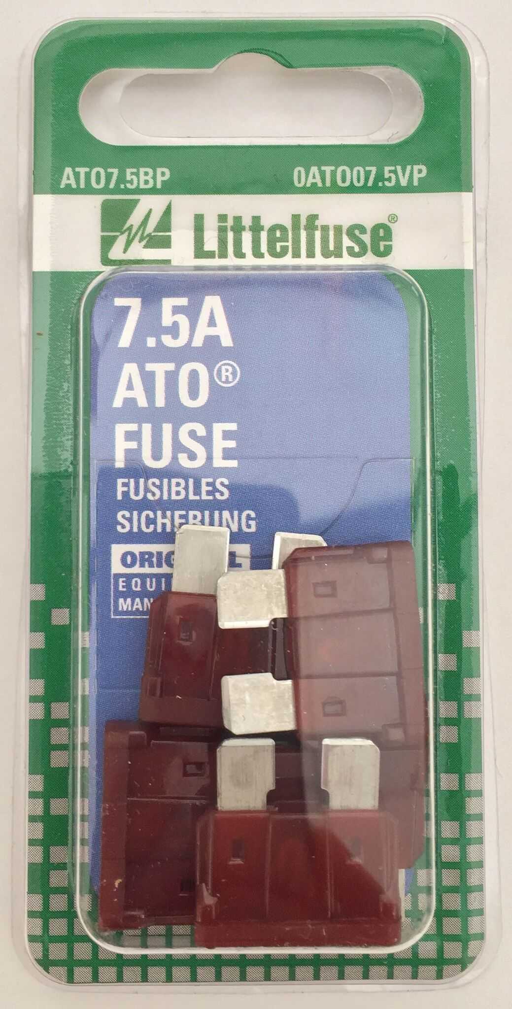 Littelfuse Inc., 0ATO07.5VP Littelfuse Inc. Sicherung Braun Klinge