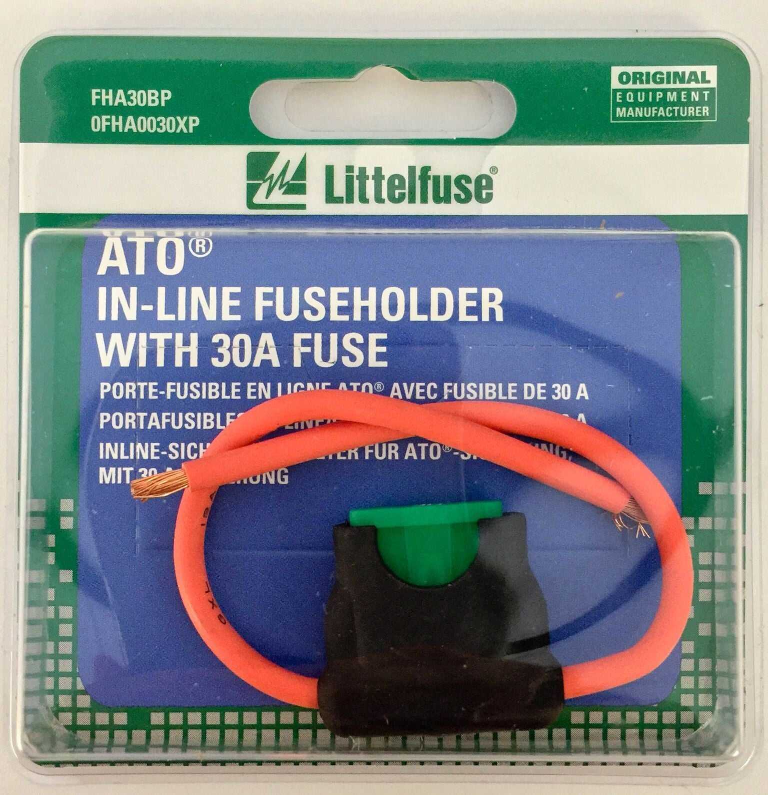 Littelfuse Inc., 0FHA0030XP Littelfuse Inc. Sicherungshalter ATO-Klingensicherung