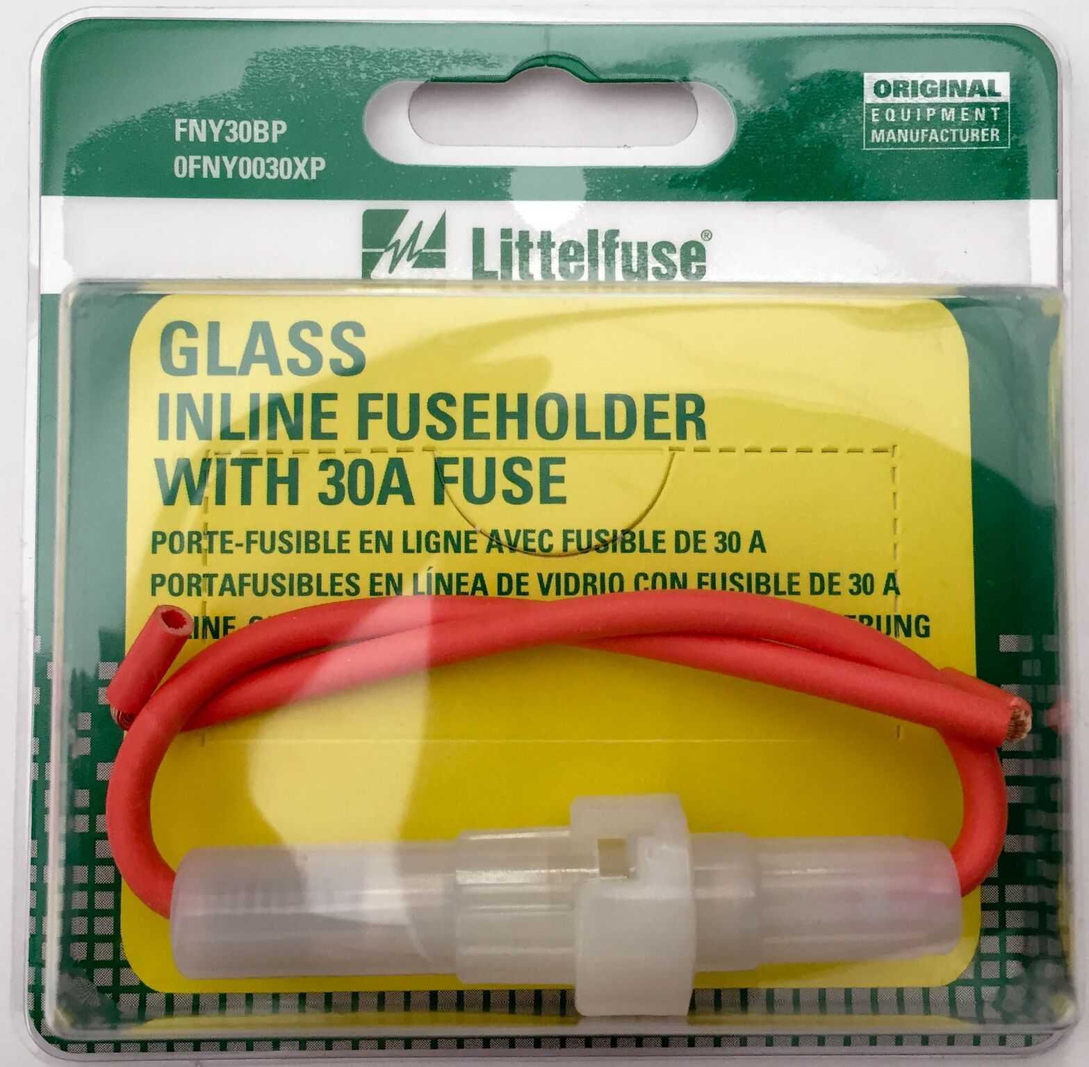 Littelfuse Inc., 0FNY0030XP Littelfuse Inc. Sicherungshalter Glasrohr-Sicherung