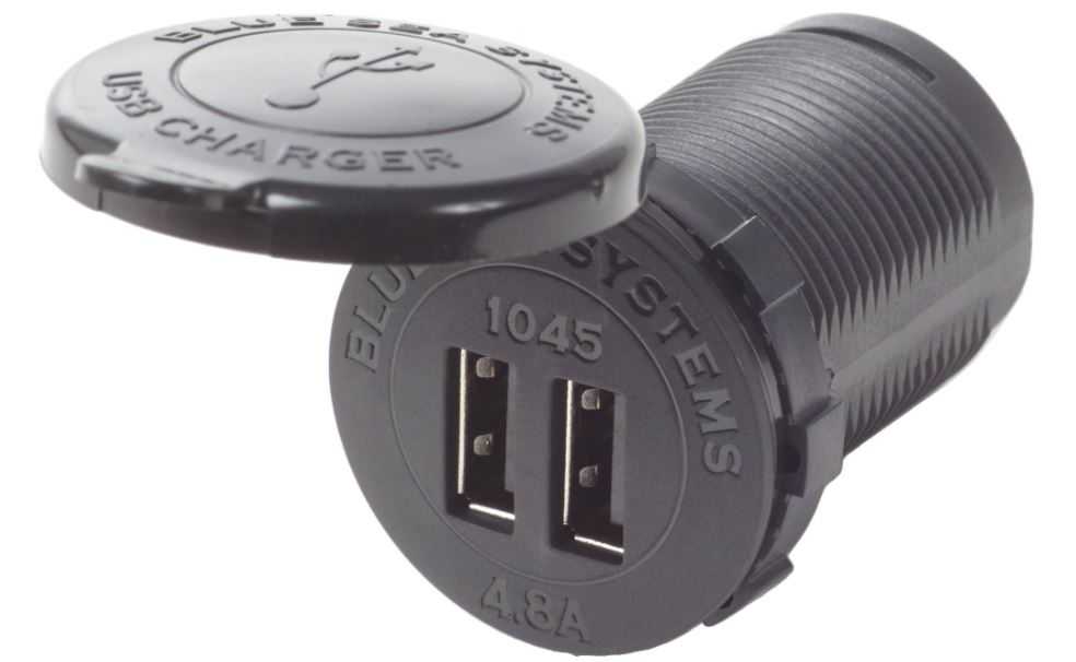 Blaues Meer, 1045BSS Blue Sea 12/24Vdc Steckdose Dual Usb