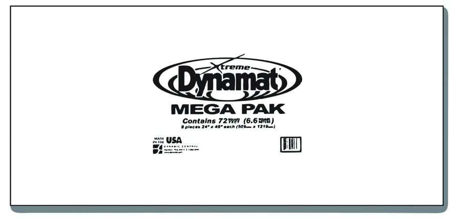 Dynamat, 10465 Dynamat Schalldämpfungssatz Mega Pak