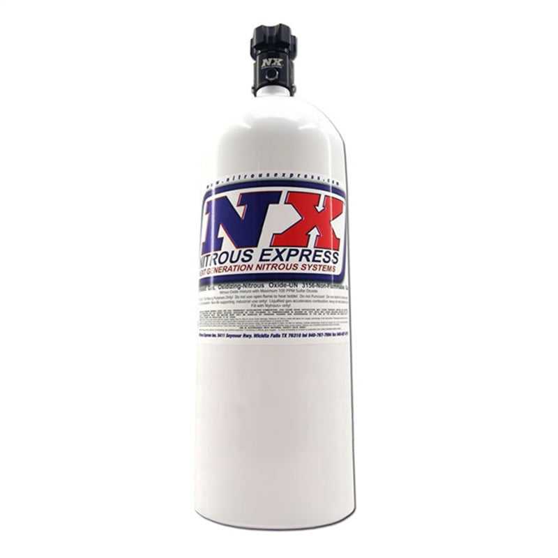 Lachgas-Express, 11150-6 Nitrous Express 15lb Flasche mit Lightning 500 Ventil (6.89 Dia x 26.69 hoch) mit -6 AN Nippel