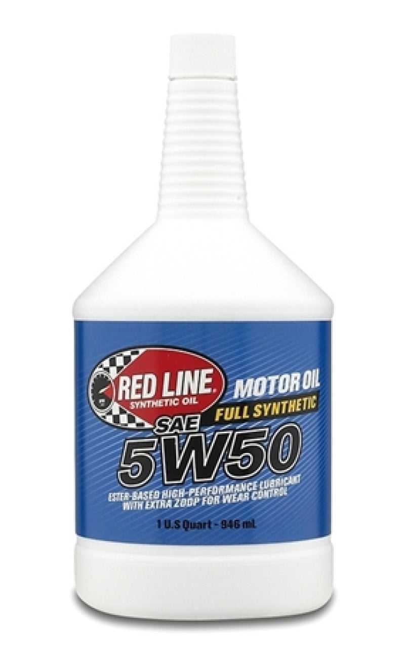 Rote Linie, 11604 Red Line 5W50 Motor Oil Quart - Karton mit 12 Stück