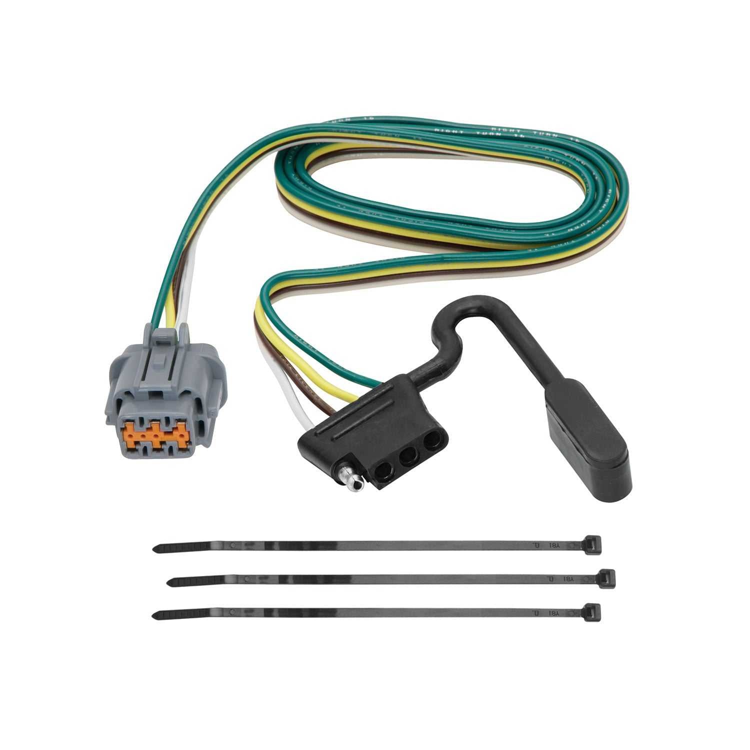 Abschleppen Bereit, 118263 Tekonsha Trailer Wiring Connector 4 Way Flat Ersatz für