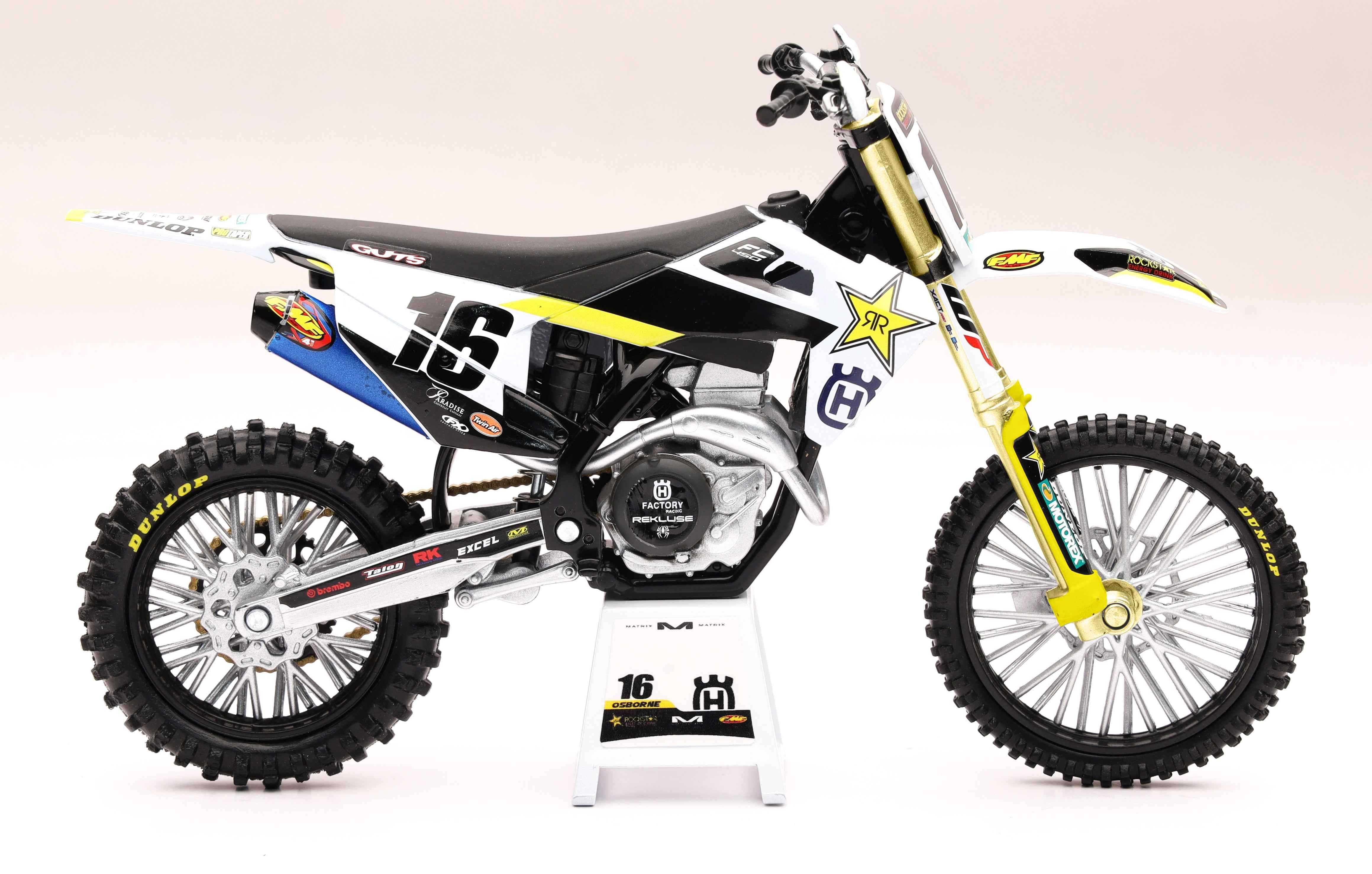 NEW-RAY, 58243 New-Ray im Maßstab 1:12 Rockstar Husqvarna Zach Osborne #16