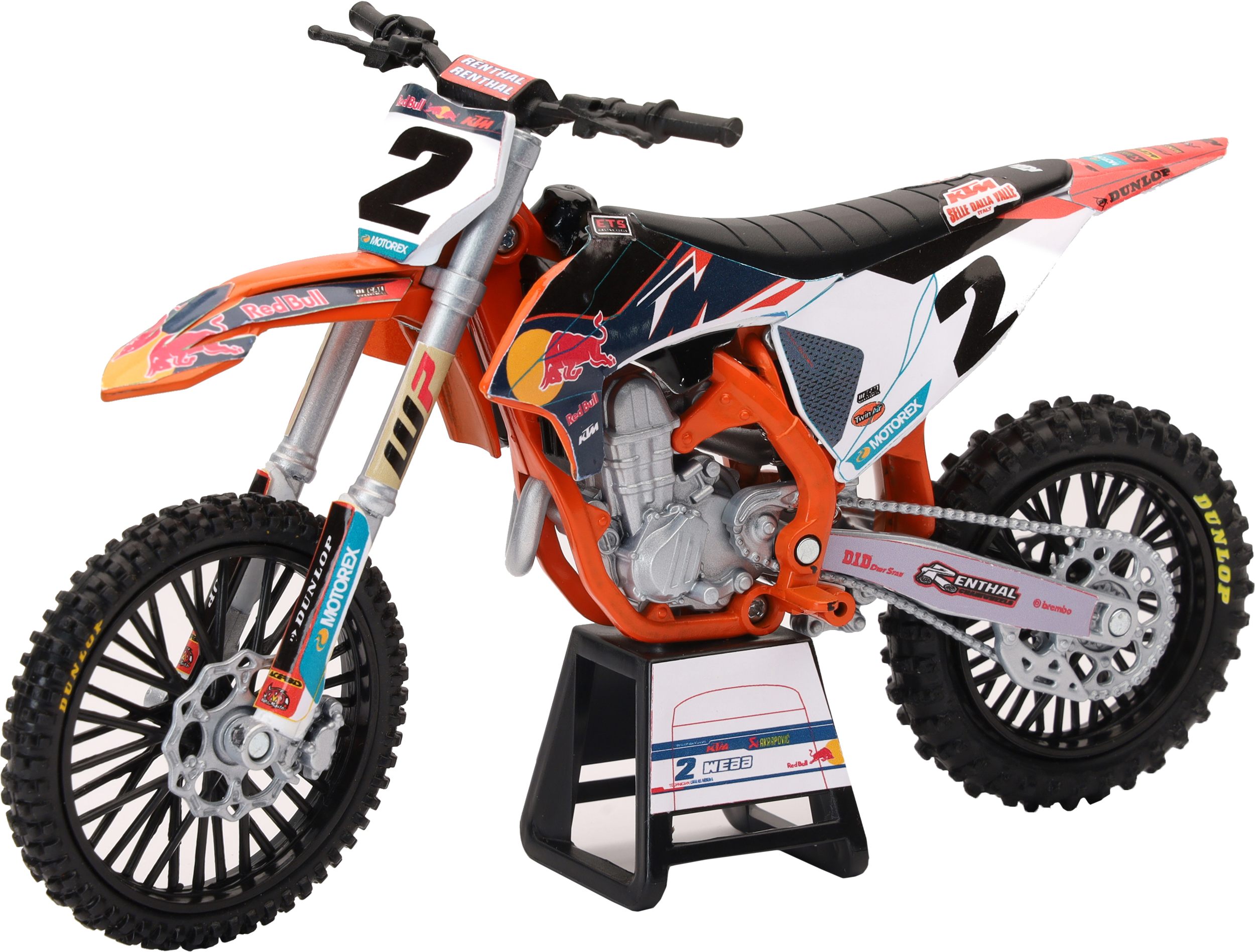 NEW-RAY, 58353 New-Ray im Maßstab 1:12 Redbull Ktm 450Sx-F Cooper Web #2