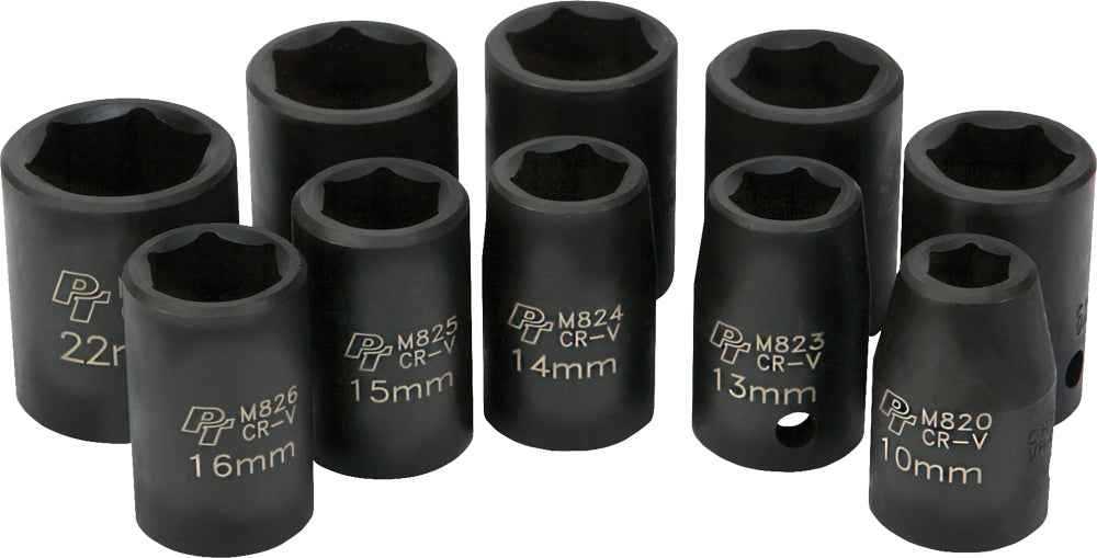 PERFORMANCE-TOOL, M593DB Performance Tool 10 Stück 1/2" Met Imp Skt Set Flach